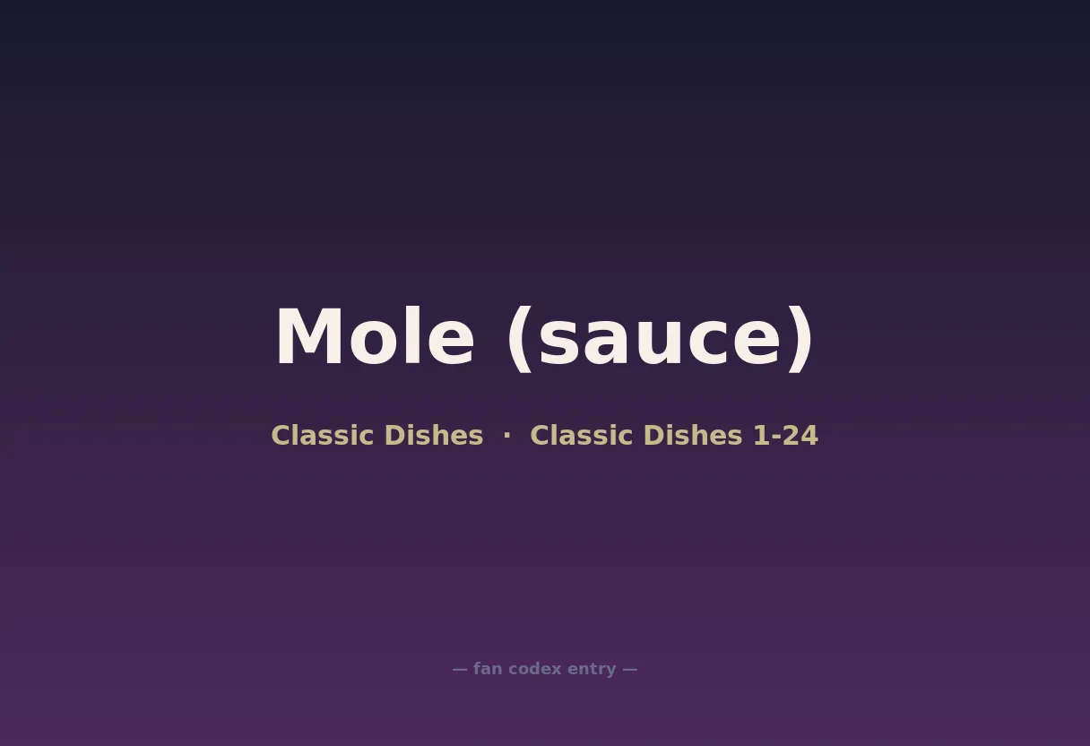 Mole (sauce)