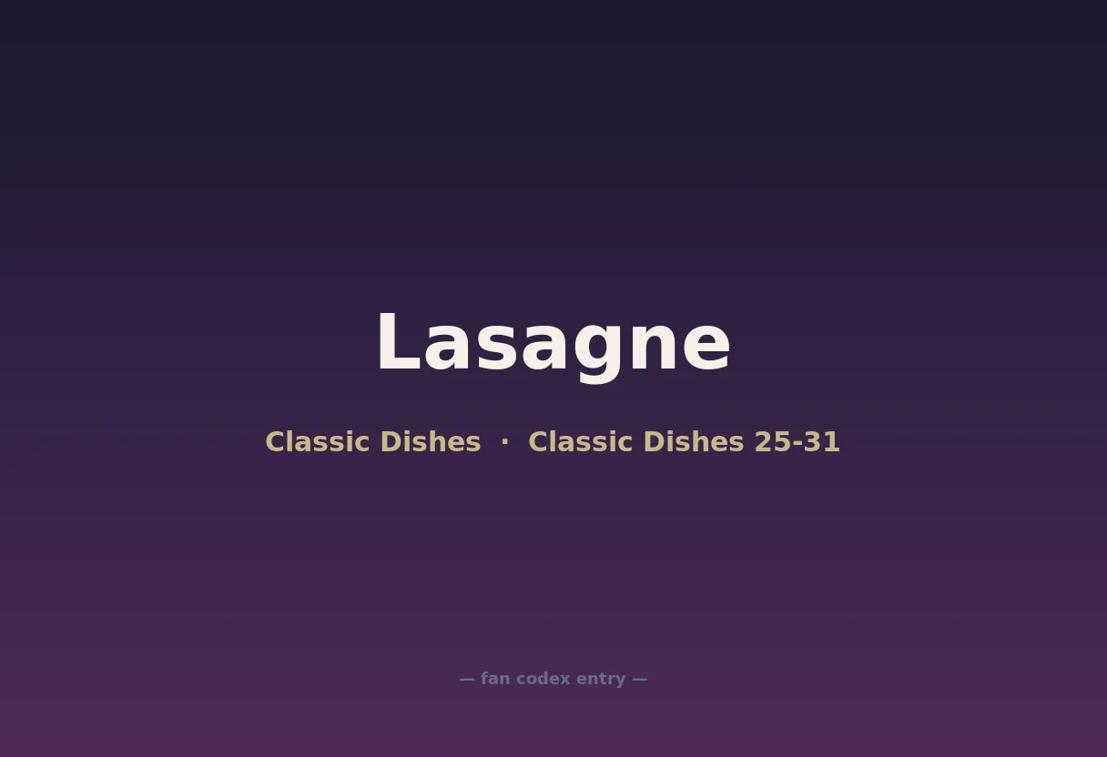 Lasagne